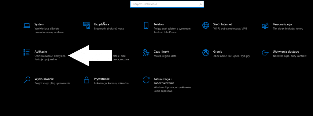 Domyślne programy windows