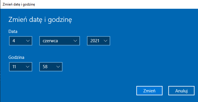 jak ustawić godzinę windows 10