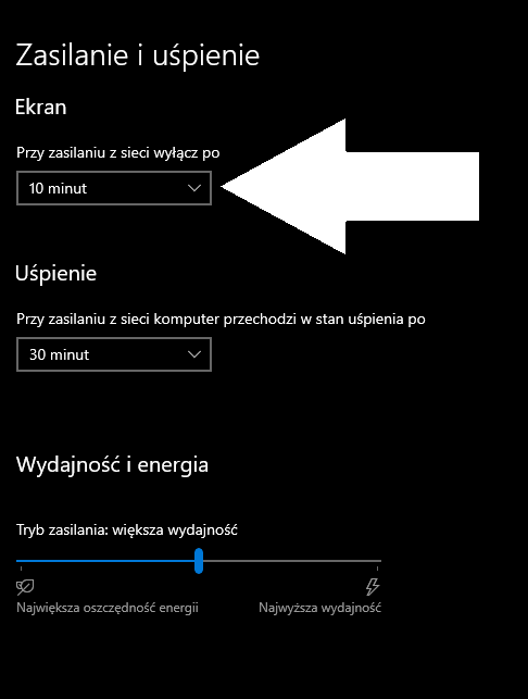 Wygaszanie ekranu jak wyłaczyć