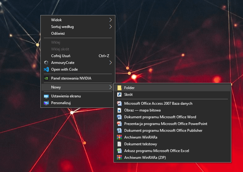 Jak zrobić ukryty folder Windows