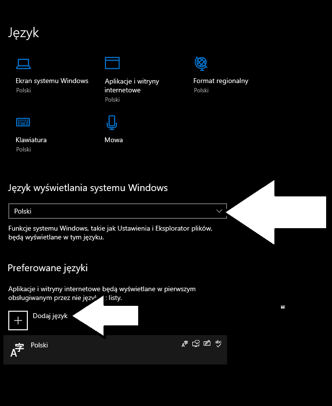 Jak zmienić język systemu Windows